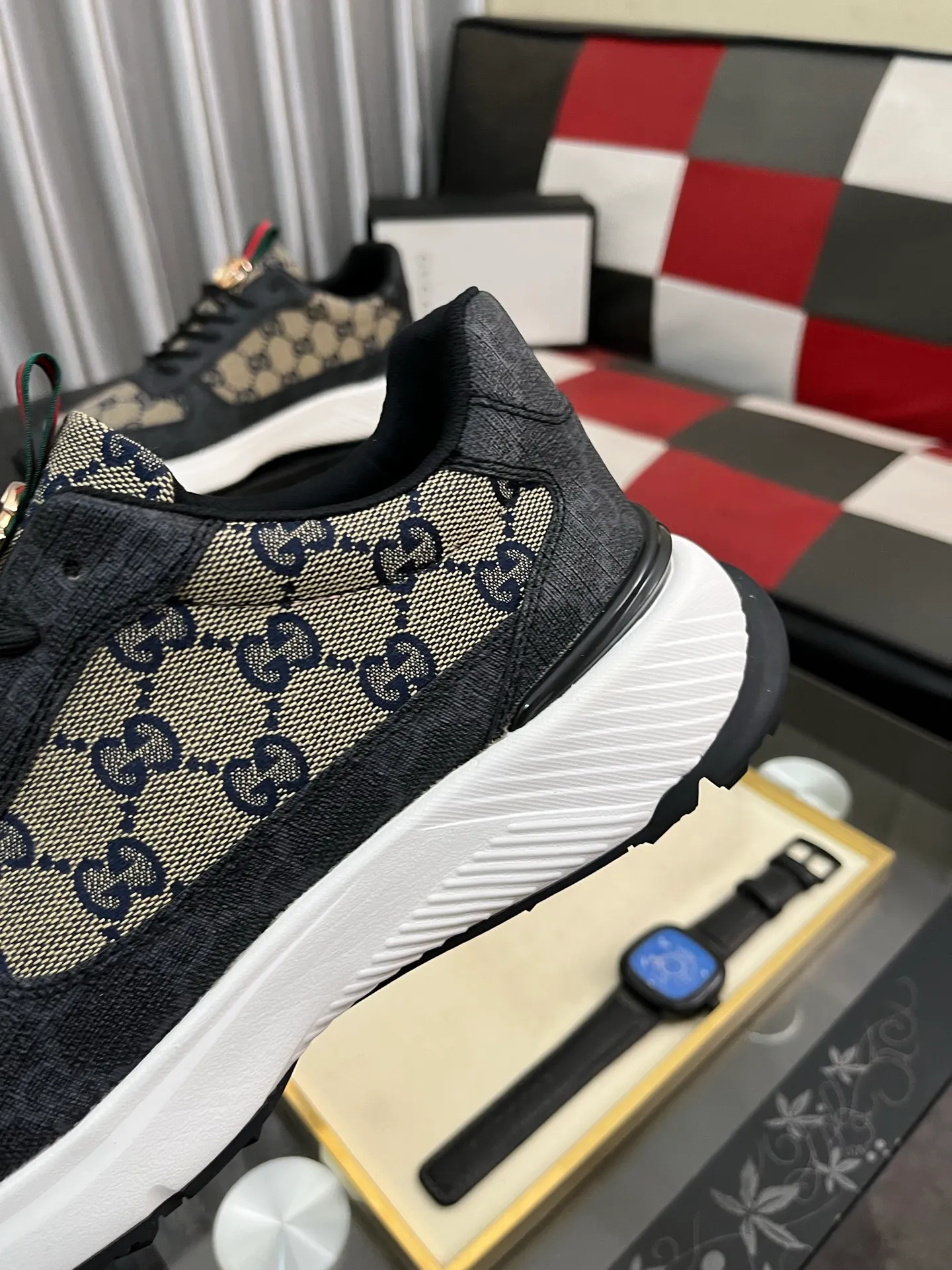 Men's shoes 💰458⌚️⌚️ (GUCCI) Gucci official website men's casual shoes synchronization style, the upper is made of cowhide with imported new brand elements Gucci, showing a good atmosphere, simple design and slip-on style, super versatile, 🐑 leather lining, air-cushion rubber outsole, size 38-442️⃣ colors available